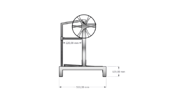 Seitlicher ansicht - Kohl griller