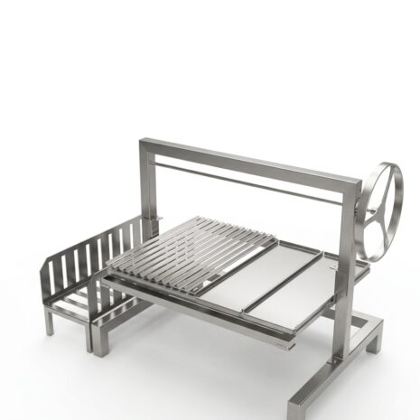 Holzkohlegrill aus Edelstahl - Standard Asado grill Einfach