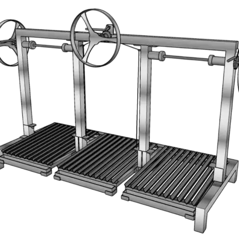 Triple Grill, Triple-Zonen- Edelstahlgrill, Triple Holzkohlegrill für Gastro, Restaurant, Garten und Terrasse