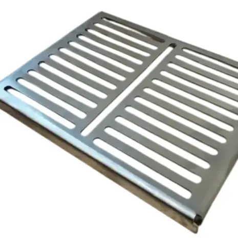 Plaque chauffante — 100 % acier inoxydable 23 × 30 cm 3 mm