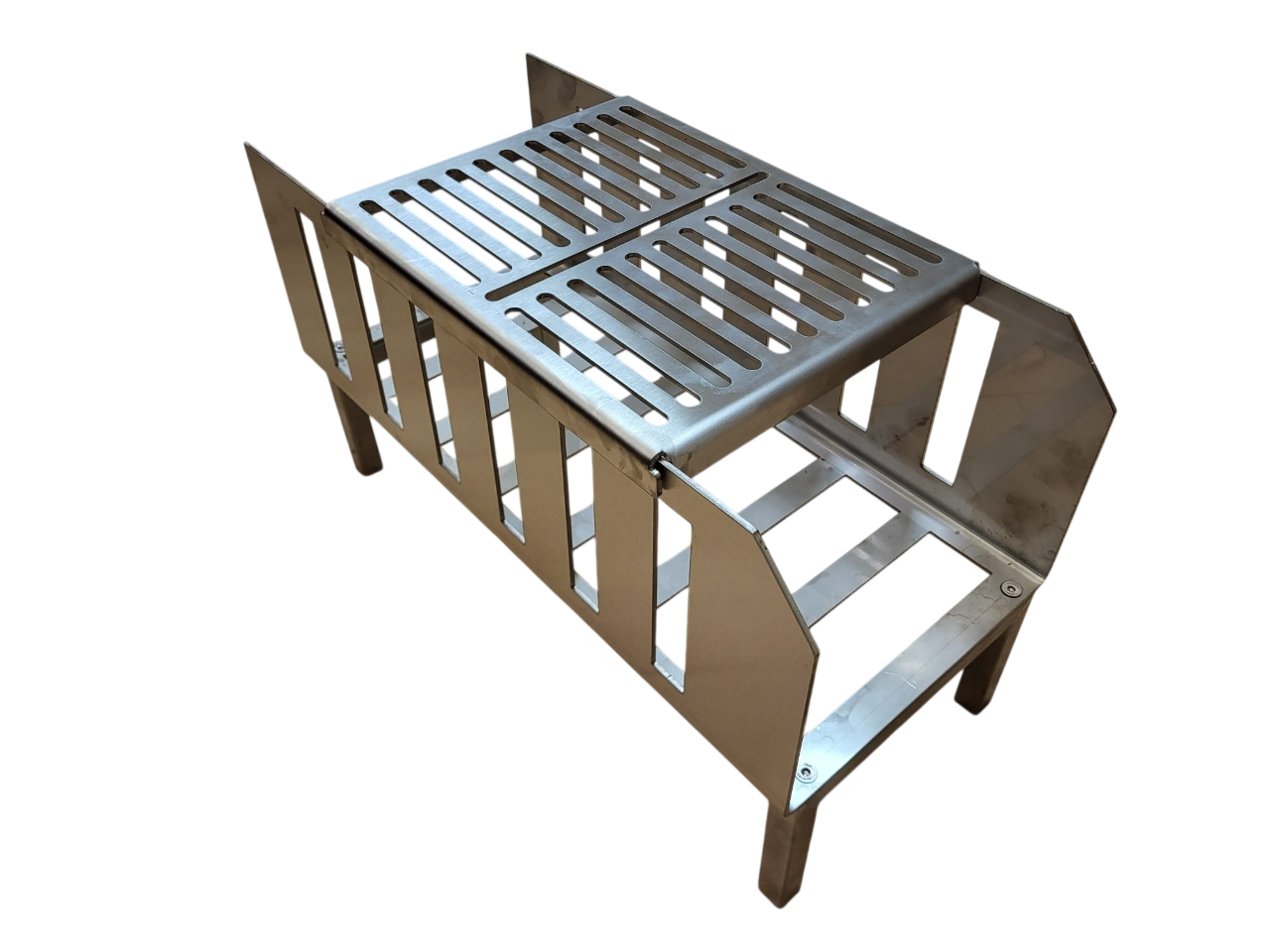 Kochplatte-mit-Feuerkorb-aus-100-Edelstahl-fuer-outdoor-Kueche-und-grillen-geignet.