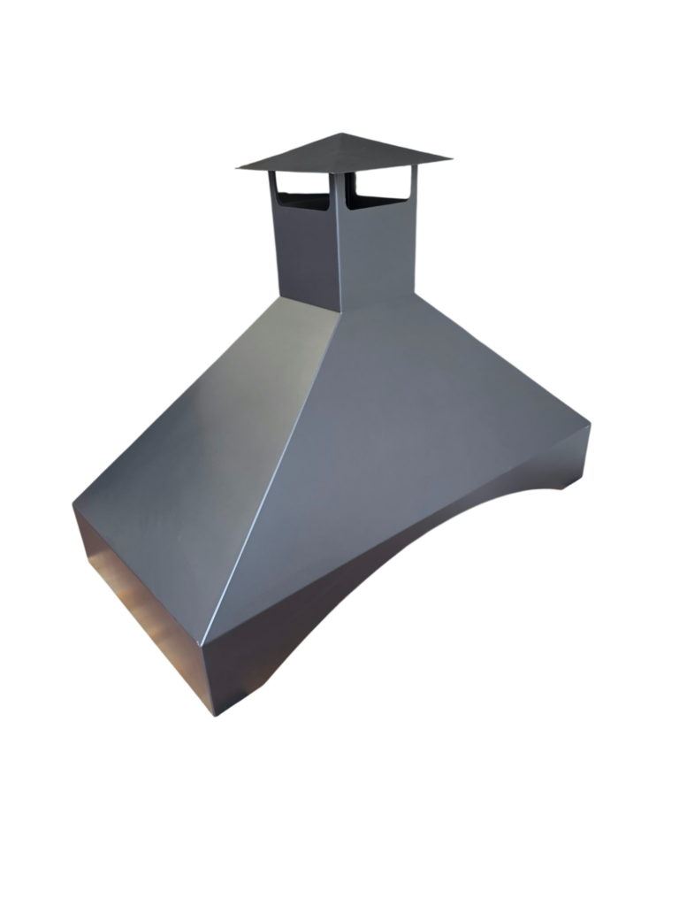 Grillkaminhaube Edelstahl 140 × 70 cm – V2A 2 mm